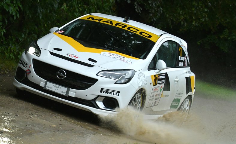 Opel-holdet Marco Gersager og Jeannette Kvick satser på at konsolidere deres føring og vinde to mesterskaber i weekendens DM-rally
(Foto: MD/autoMOTIV - specialpress@gmail.com)